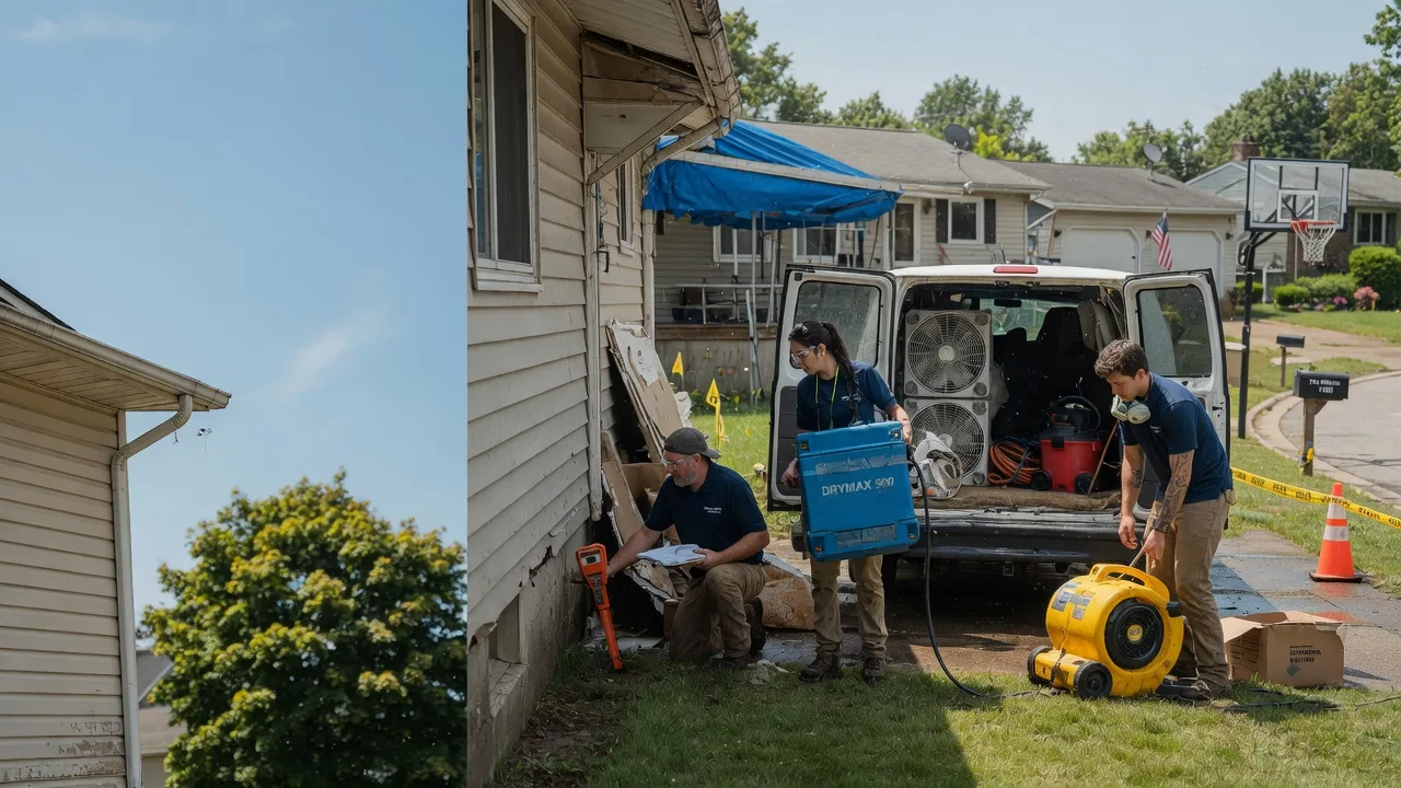 Ceiling Leak Cleanup in Portage, WI near me