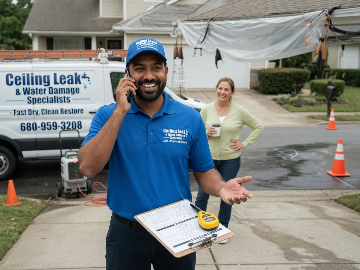 Ceiling Leak Cleanup Portage, WI FAQs